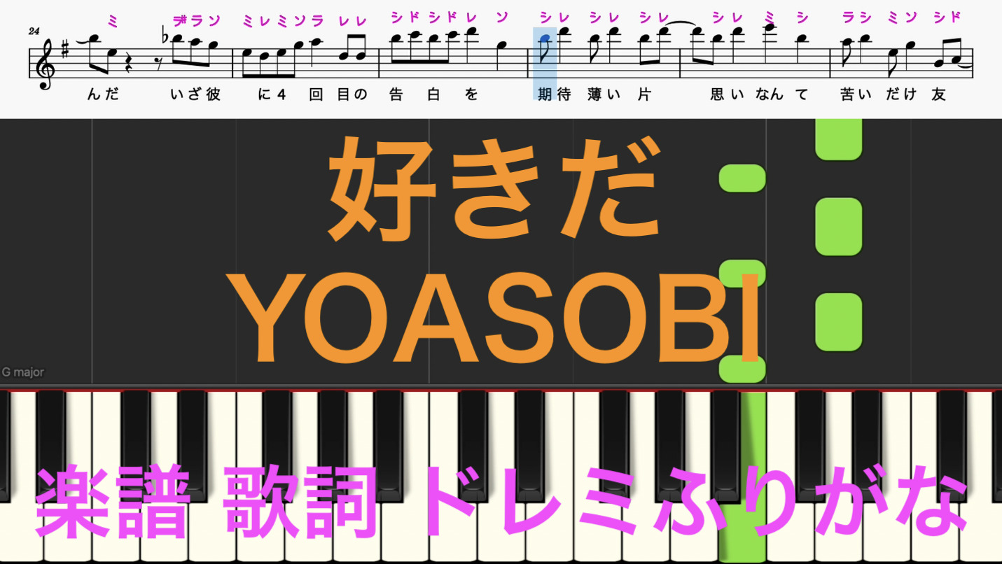 最初の アイドル YOASOBI 楽譜 ピアノソロ 初心者